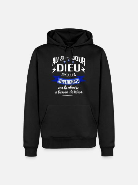 Auvergnat Auvergnate auvergne - Sweat à capuche Premium bio Homme - noir