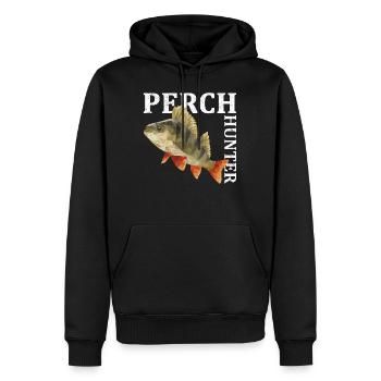 Barsch Angeln - Männer Premium Bio Hoodie - Schwarz - Vorne - Nico (187cm)