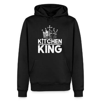 Kitchen King Hobbykoch Lustiges Koch Geschenk Mann - Männer Premium Bio Hoodie - Schwarz - Vorne - Nico (187cm)