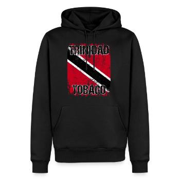 Trinidad Tobago - Männer Premium Bio Hoodie - Schwarz - Vorne - Nico (187cm)