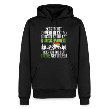 Geocache Geocaching - Männer Premium Bio Hoodie - Schwarz - Vorne - Nico (187cm)