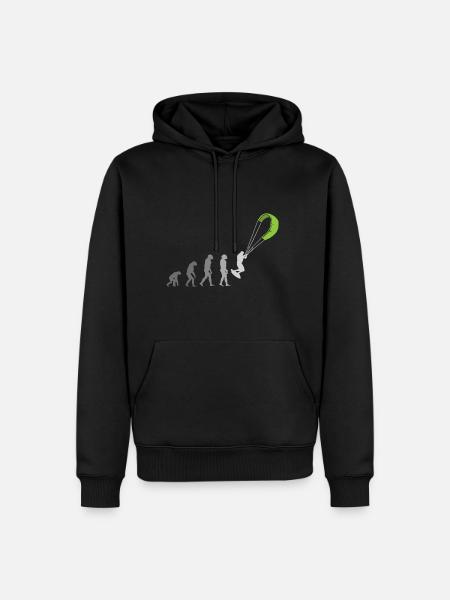 kite kitesurfer kiteboarding kite kitesurfing - Men’s Premium Organic Hoodie - black