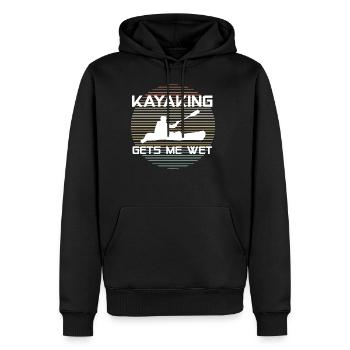 Cadeau de t-shirt mouillé de Gest Me de kayak - Sweat à capuche Premium bio Homme - noir - Devant - Nico (187cm)