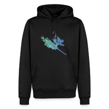 skifahren wintersport ski skiurlaub skifahrer wint - Männer Premium Bio Hoodie - Schwarz - Vorne - Nico (187cm)