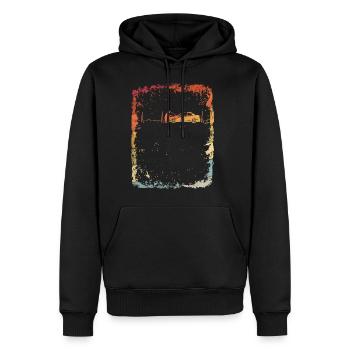KFZ Mechaniker Herzschlag Geschen - Männer Premium Bio Hoodie - Schwarz - Vorne - Nico (187cm)