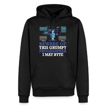 Funny Programmers Coding Gift - Männer Premium Bio Hoodie - Schwarz - Vorne - Nico (187cm)
