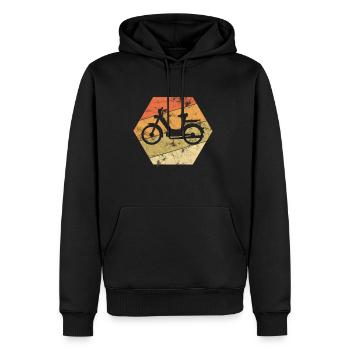 Motor scooter moped moped gift idea - Men’s Premium Organic Hoodie - black - Front - Nico (187cm)