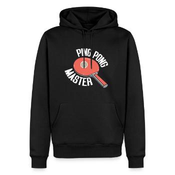 tischtennis tischtennisschläger tischtennisspieler - Männer Premium Bio Hoodie - Schwarz - Vorne - Nico (187cm)