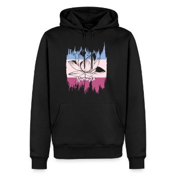 Yoga Meditation Yogi Namaste Om - Männer Premium Bio Hoodie - Schwarz - Vorne - Nico (187cm)