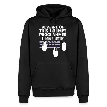 Programmers Coding Programming Programmierer - Männer Premium Bio Hoodie - Schwarz - Vorne - Nico (187cm)