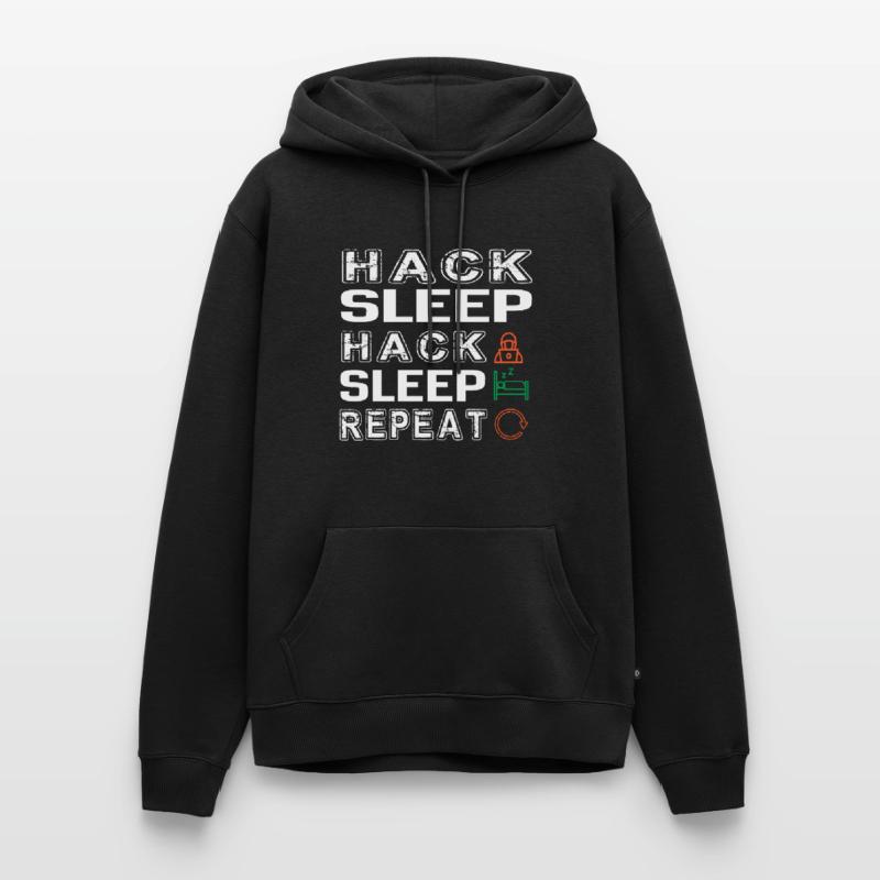 Hacker Hacking Programming Computer Sweat à capuche Premium bio Homme