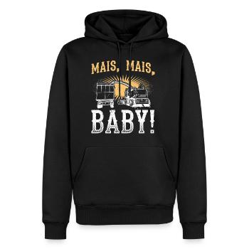 Mais Mais Baby Landwirt Spruch Bauer Farmer Trakto - Männer Premium Bio Hoodie - Schwarz - Vorne - Nico (187cm)