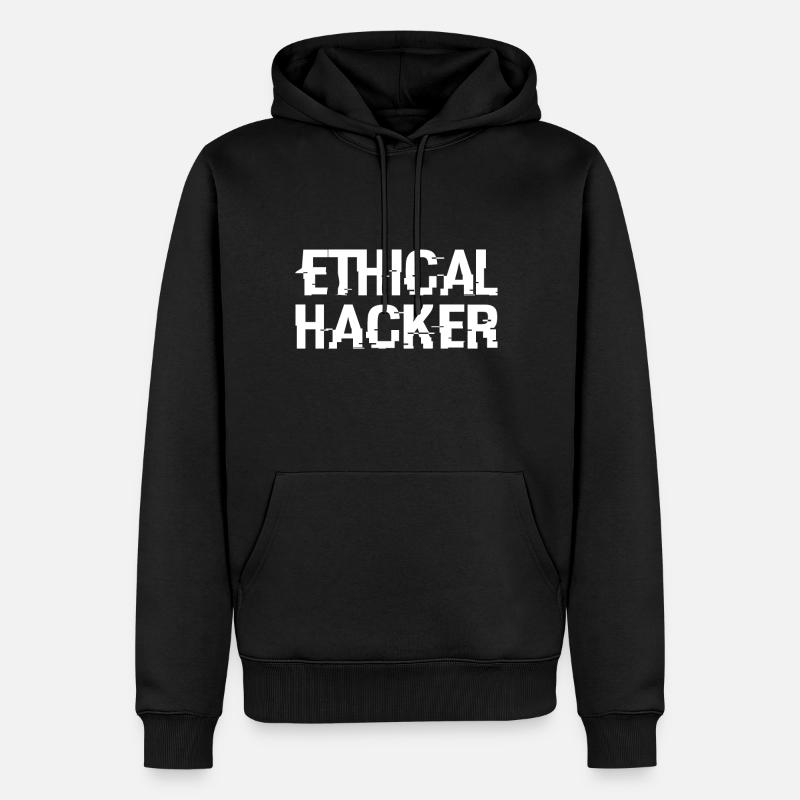 Hacking Hacker Phishing - Männer Premium Bio Hoodie - Schwarz