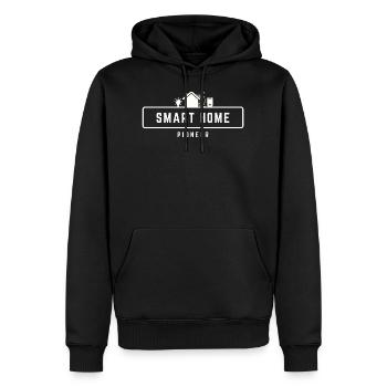 Smart Home Pioneer - Männer Premium Bio Hoodie - Schwarz - Vorne - Nico (187cm)