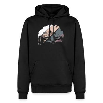 Open Wheel Racing Race Racer - Männer Premium Bio Hoodie - Schwarz - Vorne - Nico (187cm)