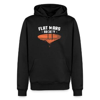 Flat Mars Society Flat Mars Disc - Men’s Premium Organic Hoodie - black - Front - Nico (187cm)
