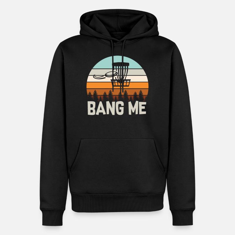 Disc golf Bang me - Sweat à capuche Premium bio Homme - noir