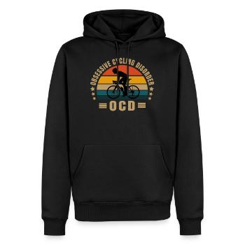 OCD Obsessive Fahrradstörung Fahrrad Radfahren - Männer Premium Bio Hoodie - Schwarz - Vorne - Nico (187cm)