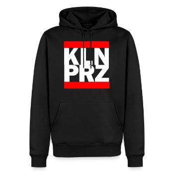 Köln Porz - Männer Premium Bio Hoodie - Schwarz - Vorne - Nico (187cm)