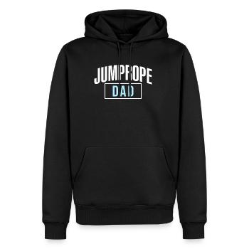 Jump Rope Dad Vater Papa Seilspringen - Männer Premium Bio Hoodie - Schwarz - Vorne - Nico (187cm)