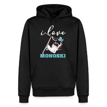 Monoski Idée cadeau Cadeau Monoski Monoski Monosk - Sweat à capuche Premium bio Homme - noir - Devant - Nico (187cm)