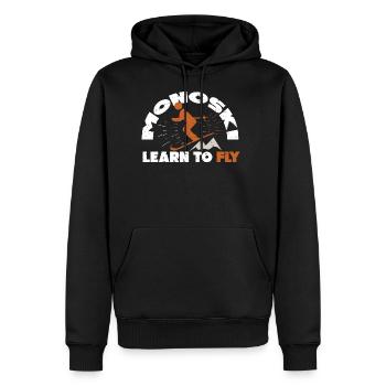 Monoski Geschenkidee Geschenk Monoskifahren Monosk - Männer Premium Bio Hoodie - Schwarz - Vorne - Nico (187cm)