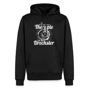 drechseln Drechsler Handwerk Holz - Männer Premium Bio Hoodie - Schwarz - Vorne - Nico (187cm)