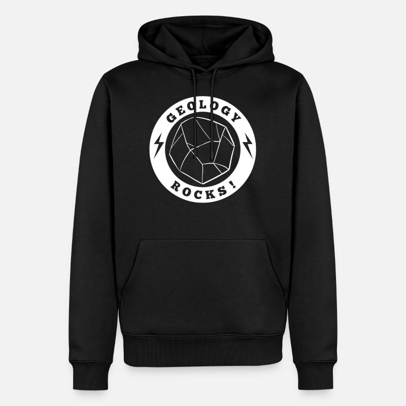 Géologie Rochers - Sweat à capuche Premium bio Homme - noir