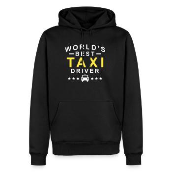 World´s Best Taxi Driver Taxifahrer - Männer Premium Bio Hoodie - Schwarz - Vorne - Nico (187cm)