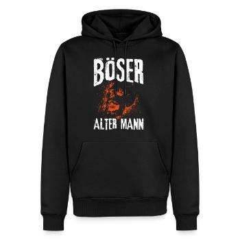 Böser Alter Mann Männer - Männer Premium Bio Hoodie - Schwarz - Vorne - Nico (187cm)