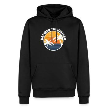 Retired Taxi Driver Pensionierung Pension Rente - Männer Premium Bio Hoodie - Schwarz - Vorne - Nico (187cm)