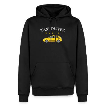 Taxi Driver Taxi Fahrer Geschenk - Männer Premium Bio Hoodie - Schwarz - Vorne - Nico (187cm)