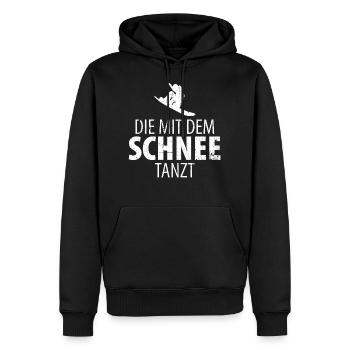 Snowboarding Snowboarder Snowboard Damen - Männer Premium Bio Hoodie - Schwarz - Vorne - Nico (187cm)
