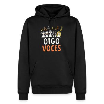 Oigo Voces Director del Coro Cantante del Coro - Männer Premium Bio Hoodie - Schwarz - Vorne - Nico (187cm)