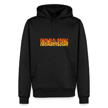 snowboarding boarding - Männer Premium Bio Hoodie - Schwarz - Vorne - Nico (187cm)