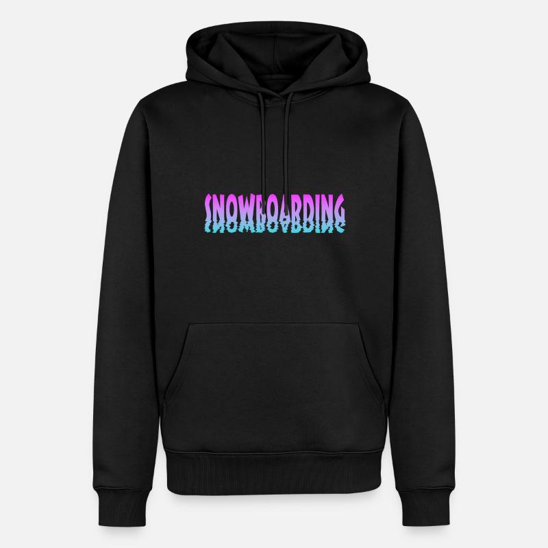 snowboarding - Männer Premium Bio Hoodie - Schwarz