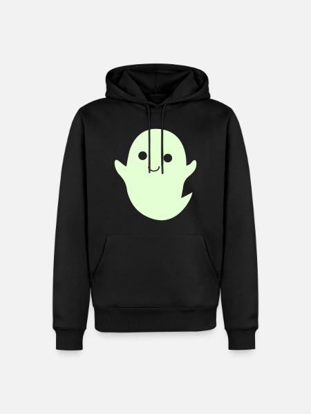 ghost - Men’s Premium Organic Hoodie - black