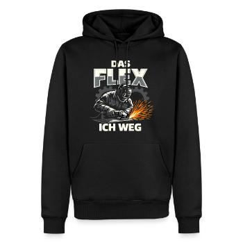 Schweißer Flex Schleifer Lustig Geschenk - Männer Premium Bio Hoodie - Schwarz - Vorne - Nico (187cm)
