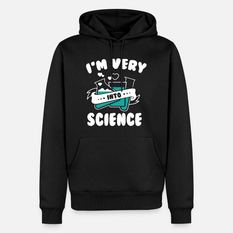 I m Very Into Science - Männer Premium Bio Hoodie - Schwarz