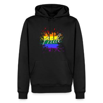Pride Kleks LGBTQ splash - Männer Premium Bio Hoodie - Schwarz - Vorne - Nico (187cm)