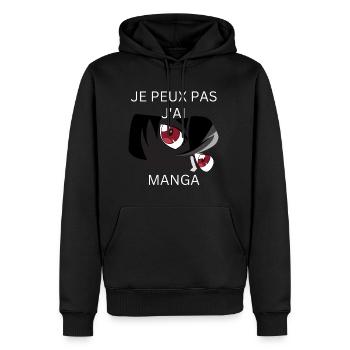 I can't I have manga - Men’s Premium Organic Hoodie - black - Front - Nico (187cm)