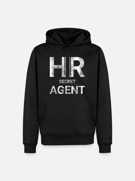 HR Secret agent - Men’s Premium Organic Hoodie - black