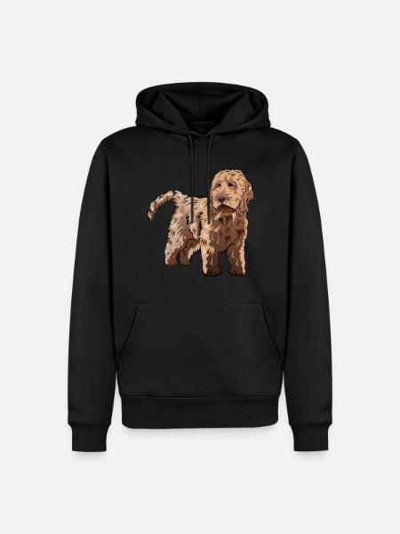 Cadeau de chien Cockapoo - Sweat à capuche Premium bio Homme - noir