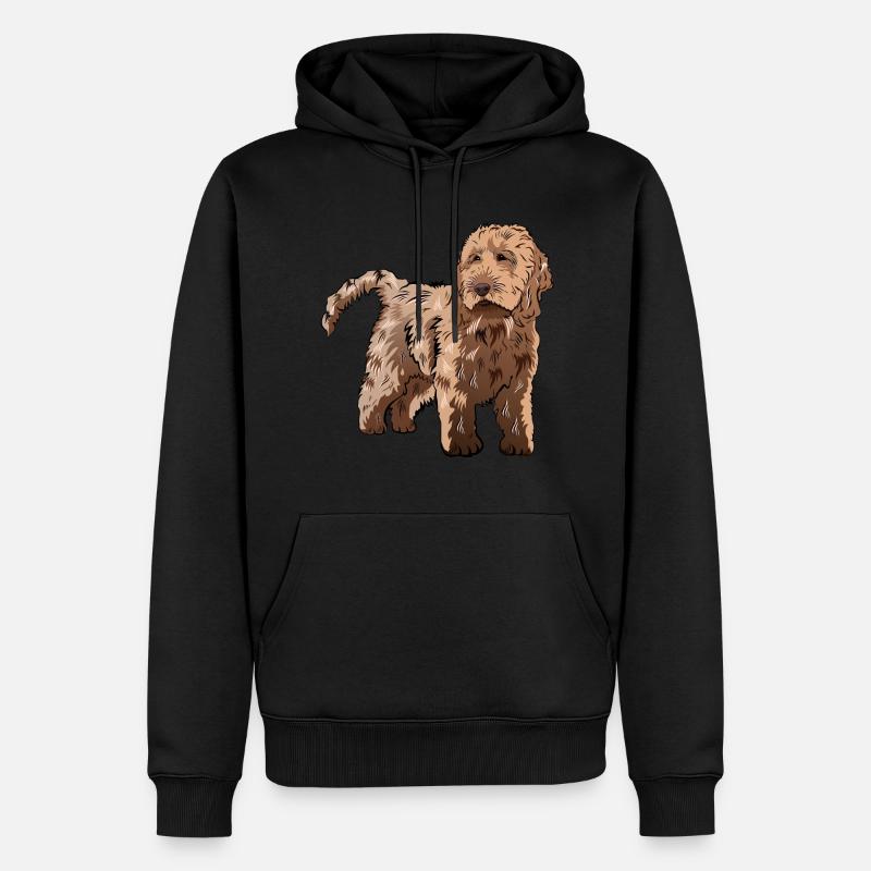 Cadeau de chien Cockapoo - Sweat à capuche Premium bio Homme - noir