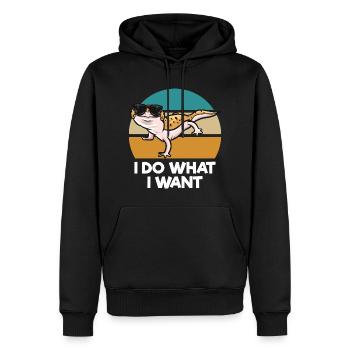 Les animaux de compagnie de Gecko | Zookeeper Amphibiens Cadeaux - Sweat à capuche Premium bio Homme - noir - Devant - Nico (187cm)