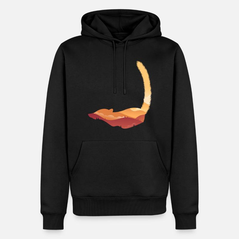 Coati - Sweat à capuche Premium bio Homme - noir