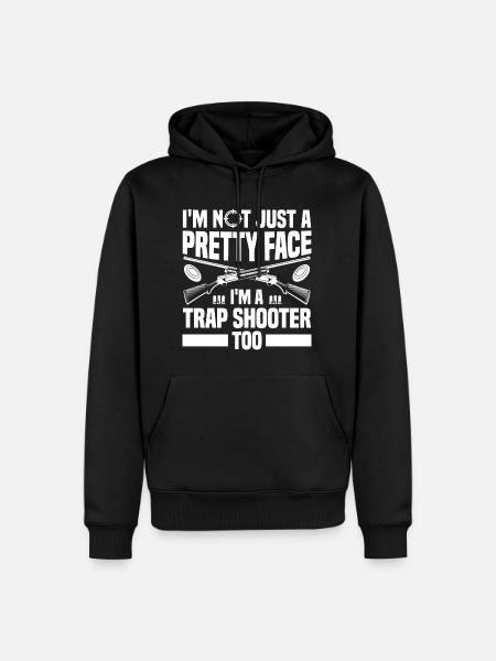 Trapschießen | Schießsport Fallenschießen Geschenk - Männer Premium Bio Hoodie - Schwarz