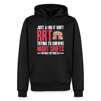 Atemtherapeut Geschenke | Atemtherapeuten Arzt - Männer Premium Bio Hoodie - Schwarz - Vorne - Nico (187cm)