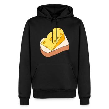 Drapeau de la Barbade Bayan barbadien - Sweat à capuche Premium bio Homme - noir - Devant - Nico (187cm)