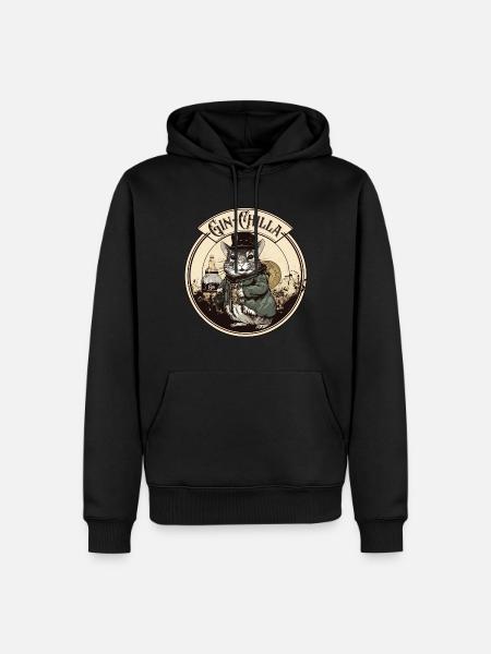 Ginchilla - GinChilla - Chinchilla - Männer Premium Bio Hoodie - Schwarz
